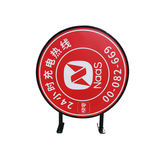 圆形led双面灯箱广告牌挂墙式户外灯箱店铺侧招悬挂门头招牌定制