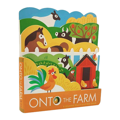 英文原版 Onto The Farm 农场 缕空书 异形纸板书 幼儿动物认识启蒙 英文版 进口英语原版书籍儿童全英语书