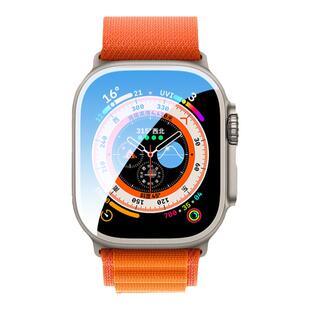 适用applewatch手表膜S8苹果iwatchultra全屏防摔膜iwatch6代手表4/5钢化膜watch6全包se覆盖8屏幕s7高清保护