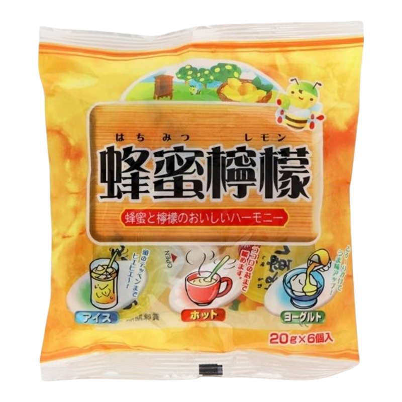 Yamato 即冲蜂蜜柠檬20gx6个入纯天然蜂蜜袋装浓缩胶囊式美味可口