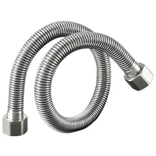 加厚304不锈钢波纹管4分燃气热水器冷热进水管金属软管马桶上水管