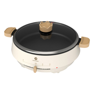 利仁电煎锅J3213家用电煮锅加深加大电热锅电火锅锅水煎包电饼铛