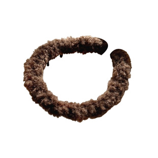 秋冬带齿毛绒发箍女日常外戴防滑发卡高颅顶压发头箍洗脸百搭发饰