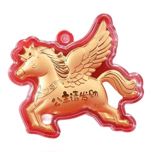 新款款式公主请发财小飞马裸坠挂件可爱卡通包包挂饰马上有钱小饰