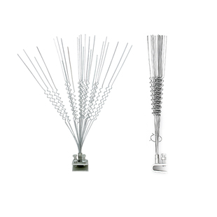 电力线路防鸟刺驱鸟器不锈钢镀锌赶鸟刺弹簧型驱鸟针可定制