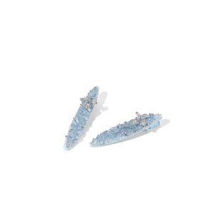 浅蓝色水钻发夹女2026新款高端侧边夹前额刘海夹后脑勺对夹鸭嘴夹