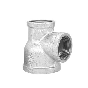 镀锌侧大三通变径异径消防喷淋水暖管件配件接头小铁管DN32*25*25