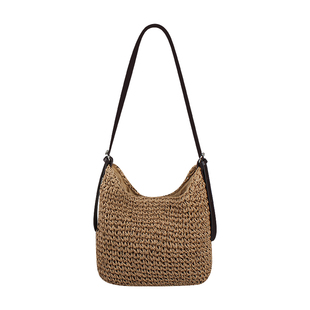 高级感手工编织草编包包女大容量海边度假沙滩包通勤斜跨包单肩包