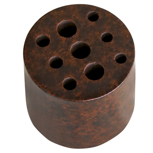 苏工黄铜香插九孔多孔迷你线香插小葫芦香托香炉香座水滴火山塔模