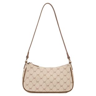 热风女士包包2025年秋季新款老花简洁腋下包方形通勤手提腋下包