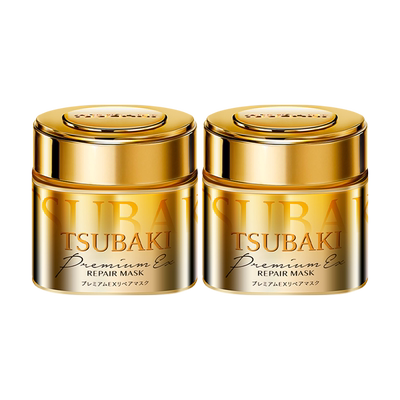 日本进口TSUBAKI丝蓓绮多效修护0秒发膜*2罐烫染护理顺滑干枯受损