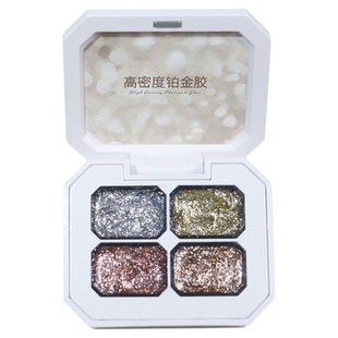 新款金属高密度免洗铂金胶爆闪勾边拉线胶彩绘胶美甲店专用甲油胶