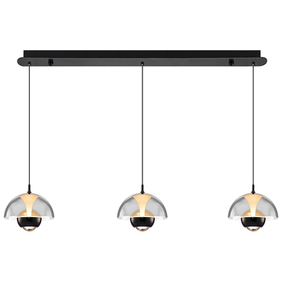 出彩意式极简三头升降花苞吊灯