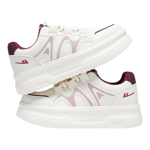 回力女鞋板鞋女款厚底增高4cm四季通用轻便高颜值白色休闲小白鞋