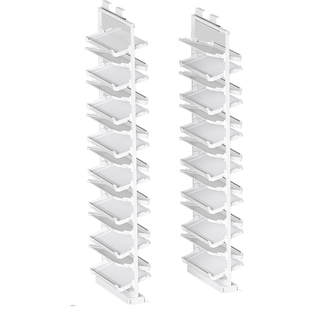 抽拉鞋架鞋柜内置分隔层伸缩抽拉式楼梯鞋子多层推拉收纳拉篮滑轨