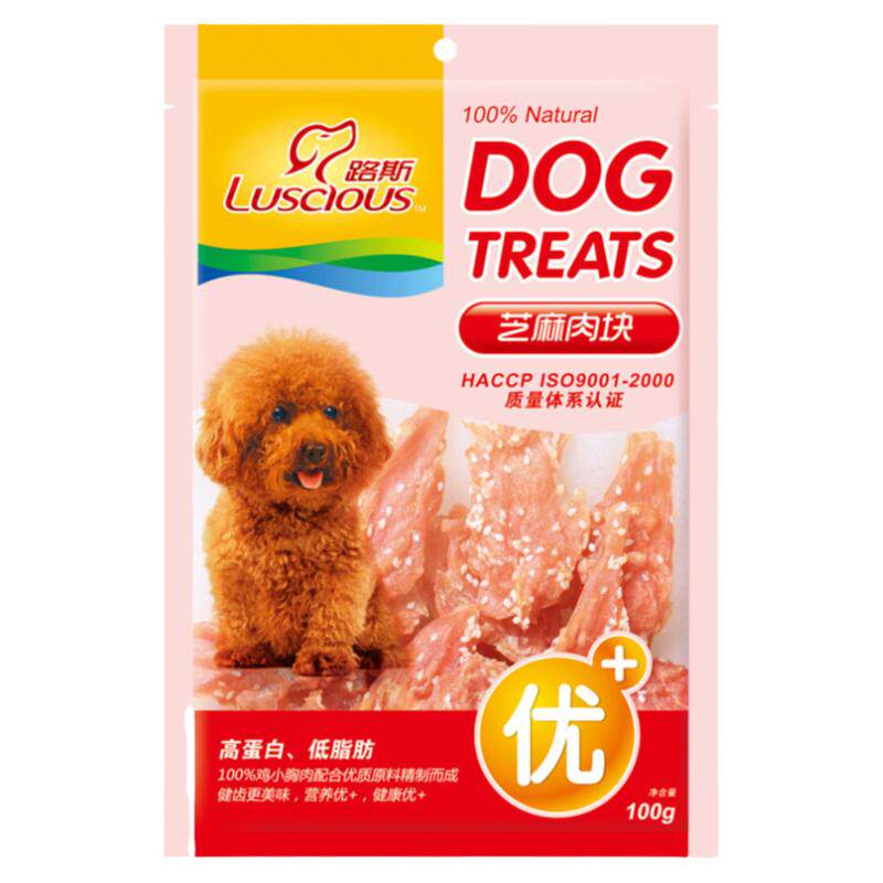 路斯狗零食肉块100g泰迪幼犬磨牙