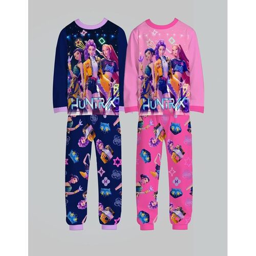 R 19072 Demon Hunter Girl Long Sleeve Pajamas 儿童长袖睡衣