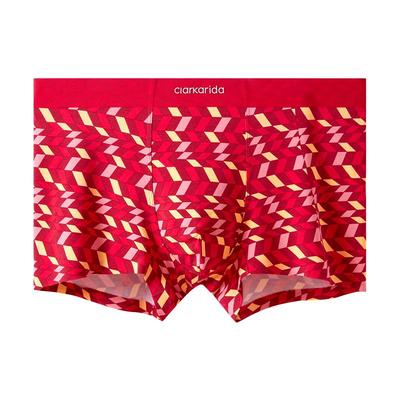 ClarKarida男士平角裤本命年红色