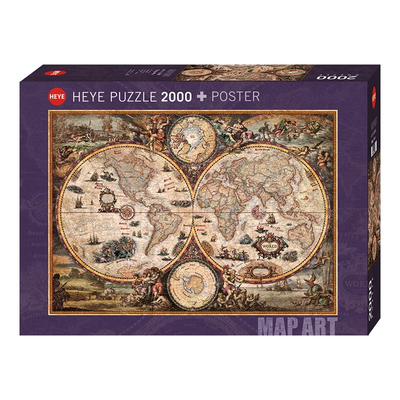HEYE拼图2000片复古世界地标