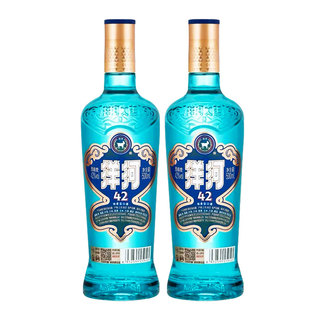洋河大曲 高线光瓶酒 42度500ml*2瓶蓝洋河绵柔型白酒
