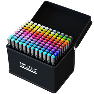 法卡勒马克笔三代软头全套学生专业美术专用动漫服装72色酒精油性双头艺考画画笔彩色笔480法克勒手绘颜色笔