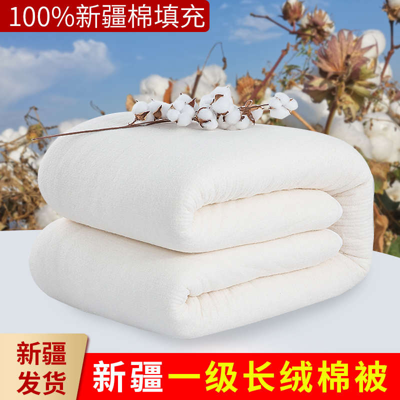 新疆长绒棉母婴级保暖被子冬被加厚保暖纯棉全棉被芯棉絮床垫褥子