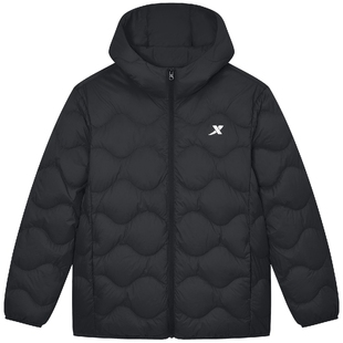 特步童装儿童绗缝轻薄款羽绒服2025年秋冬新款大童防寒服男童外套