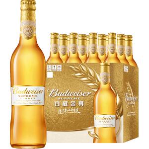 百威金尊啤酒清香500ml*12瓶