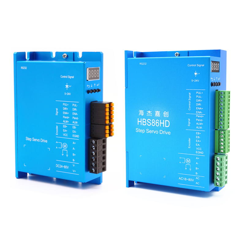 57/86两相步进闭环电机驱动器套装数显驱动器更改电子齿轮2HA865