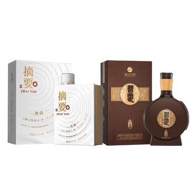 习酒窖藏1988+摘要典藏53度白酒
