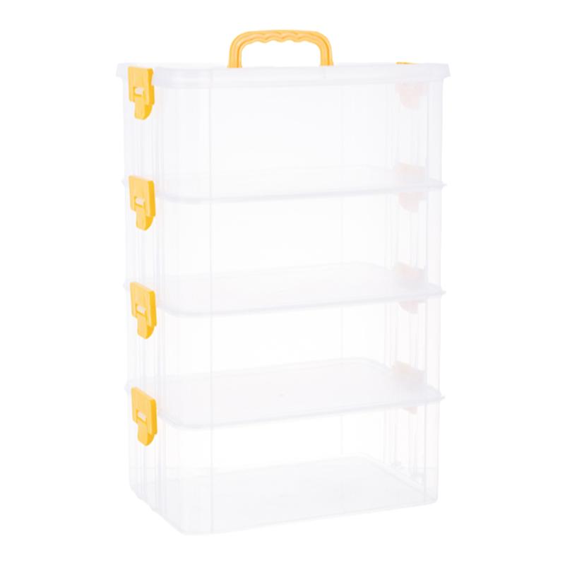 米朵仔第二代大号增高款1层到4层组合多层叠加宝宝手提玩具收纳盒