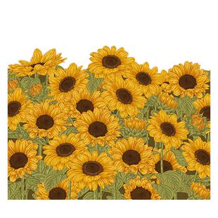 向日葵皮革入户门地垫油画进门可裁剪地毯家用定制可擦免洗pu脚垫