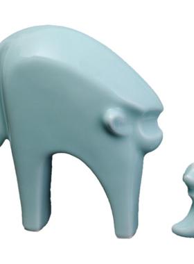 艺术品猴子摆件创意陶瓷