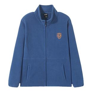 拓路者400g摇粒绒抓绒衣男秋冬新款立领加绒夹克开衫加厚保暖外套