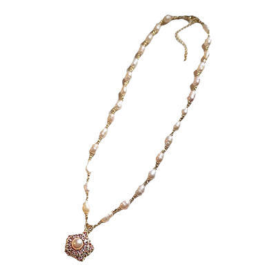 古里雅巴洛克天然珍珠项链高级感