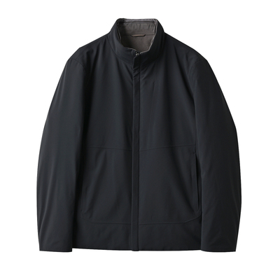 85绒子白鹅绒男士立领羽绒服