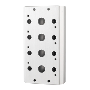 电磁阀固定底座4Ⅴ310汇流板300M-02/03/16F气动汇流排阀板 5V300