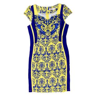 (捡漏S-2XL）华姿韵2025夏季高端时尚年轻短袖刺绣矮个子旗袍尾货