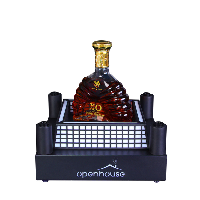 酒吧发光酒座LED酒瓶底座红酒洋酒XO展示架KTV激光出酒酒具酒架