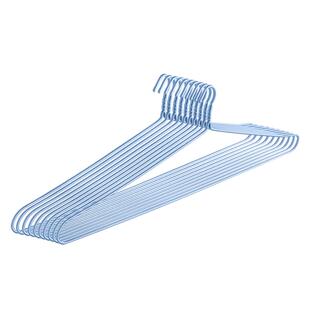 不锈钢家用大衣架晒被子床单专用长衣架阳台凉晾被套浴巾防滑硅胶