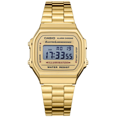 卡西欧复古方形小金表明星同款