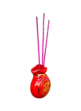 陶瓷彩釉工艺免打孔壁挂香炉