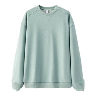 森马卫衣男春季纯色简约百搭长袖上衣休闲套头圆领打底衫柔软舒适