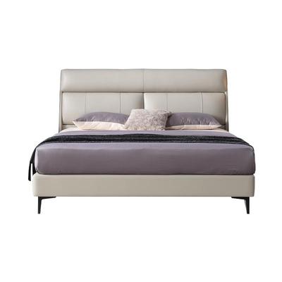 雅兰轻奢靠背可调节现代真皮床