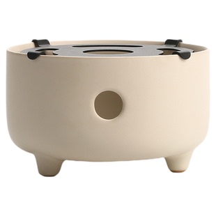 宜集堂中古风高足温茶炉底座烛火陶瓷高端下午茶茶壶保温氛围感