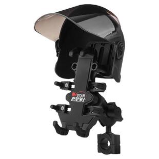 恩星骑士摩托车手机支架专用遮阳帽伞小头盔支架遮雨手机支架配件
