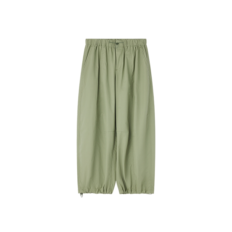 飞鸟和新酒薄荷绿灯笼裤女2024夏季新款绿色小个子休闲裤气球裤