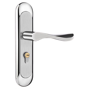 卧室门锁家用通用型房门锁室内木门老式门锁不锈钢锁具手柄门把手