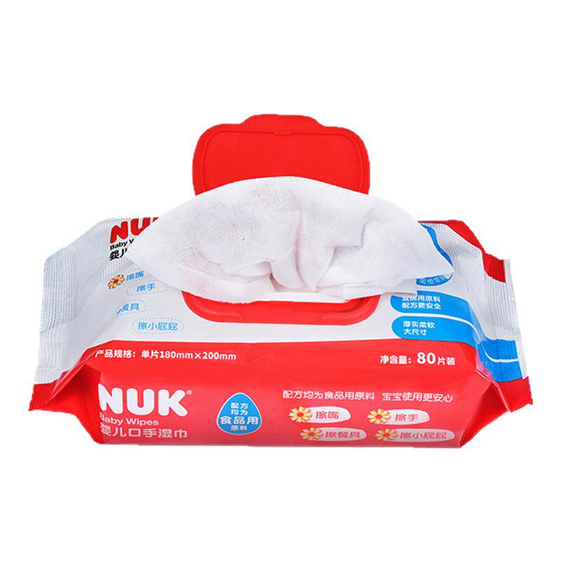 【天猫U先】NUK超厚特柔婴儿手口湿巾80抽*1