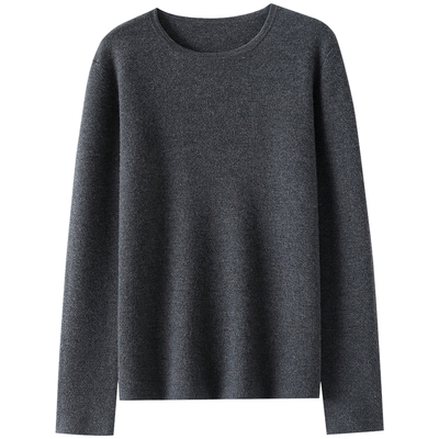 启超官方高端精纺100%纯山羊绒衫